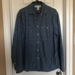 H&M L.O.G.G Blue Button Down Shirt (size M)